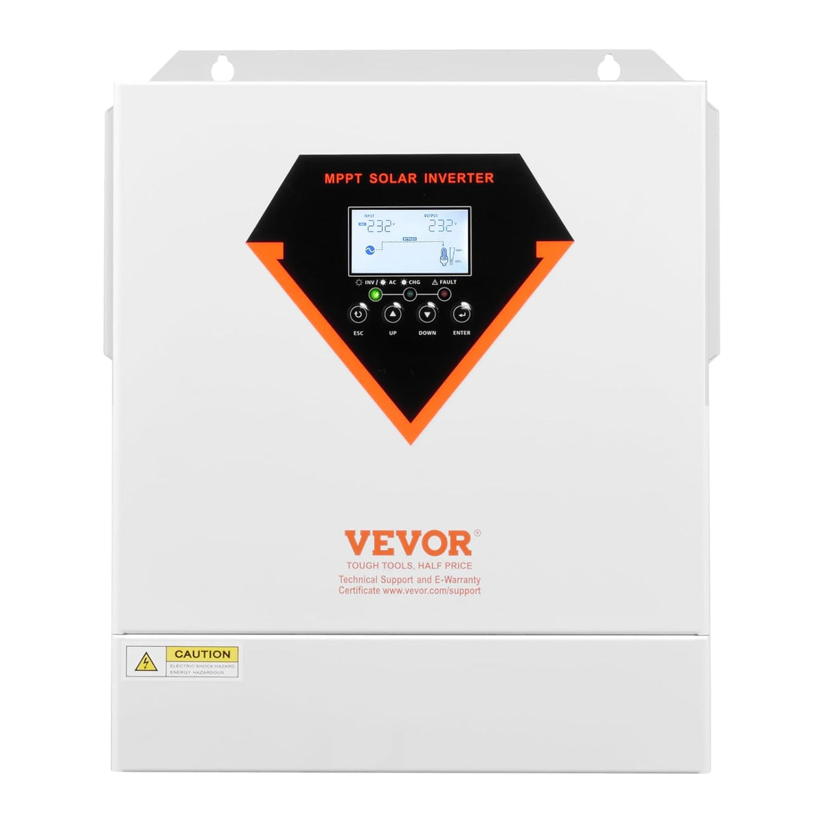 Hybride omvormer op zonne-energie – Zonne-omvormer – Omvormer-lader – All-in-One Omvormer – Off-Grid Omvormer – 3500 W Zuivere Sinus – Geïntegreerde 100 A MPPT-Zonnelader