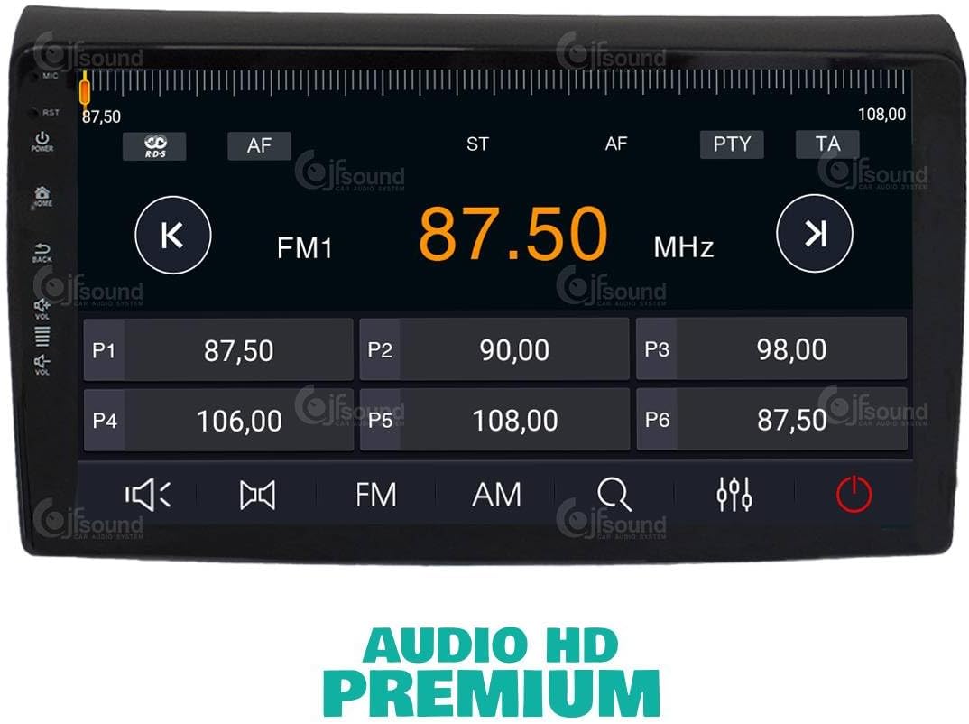 Autoradio Fiat Bravo 2007-2014 – Multimedia Speler – Inbouw Radio – Navigatiesysteem – Touchscreen Autoradio – 9 Inch Scherm – 8-Core Processor – Bluetooth & Apple CarPlay
