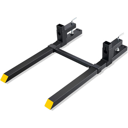 VEVOR Clamp for Tractor Forks, 109 cm, Clamp on Pallet Forks, Load Capacity 905 kg, Adjustable Stabilization Bar, Pallet Fork for Forklift with Loading Scoop
