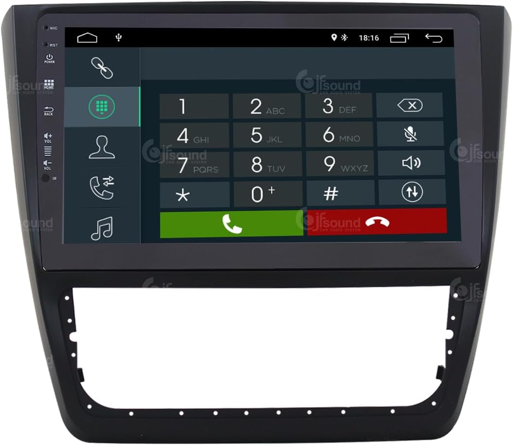 Autoradio – Auto Radio – Multimedia Radio – Inbouwradio – 1-DIN Autoradio – 10 Inch Touchscreen – Android GPS – Bluetooth & WiFi