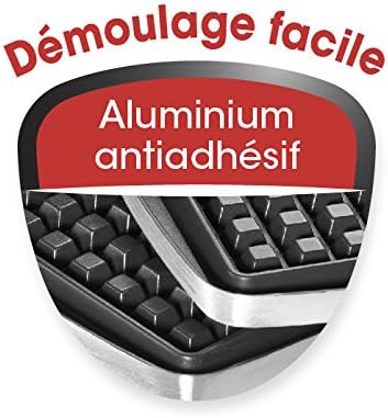 LAGRANGE Wafelijzer Super 2 anti-aanbaklaag rood (wafelplaten + croque monsieur)