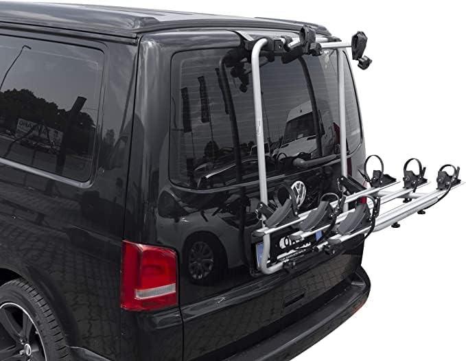 MENABO 38306878 Bicycle Carrier for Tailgate, Silver/Black, One Size - QUORE