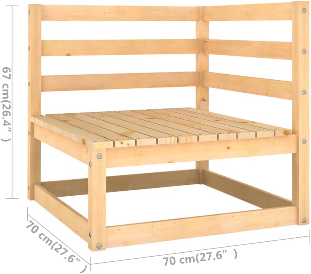 Lounge tuinmeubelset balkon meubelset tuinlounge set 4-dlg. tuin-loungeset met kussen massief grenen - QUORE