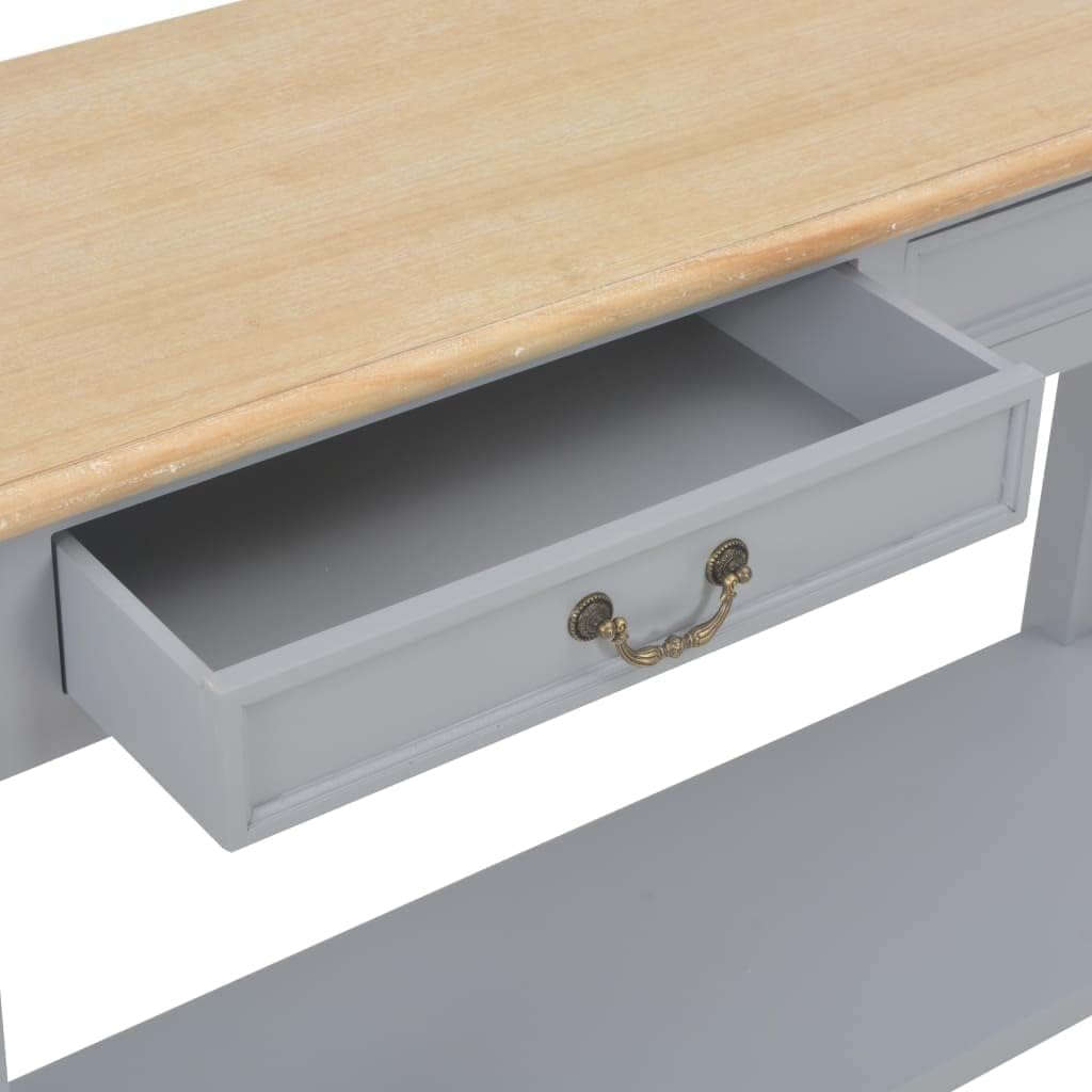 vidaXL Wooden Wall Table Grey Sideboard Side Table Wall Cabinet Side Cabinet Cabinet Table
