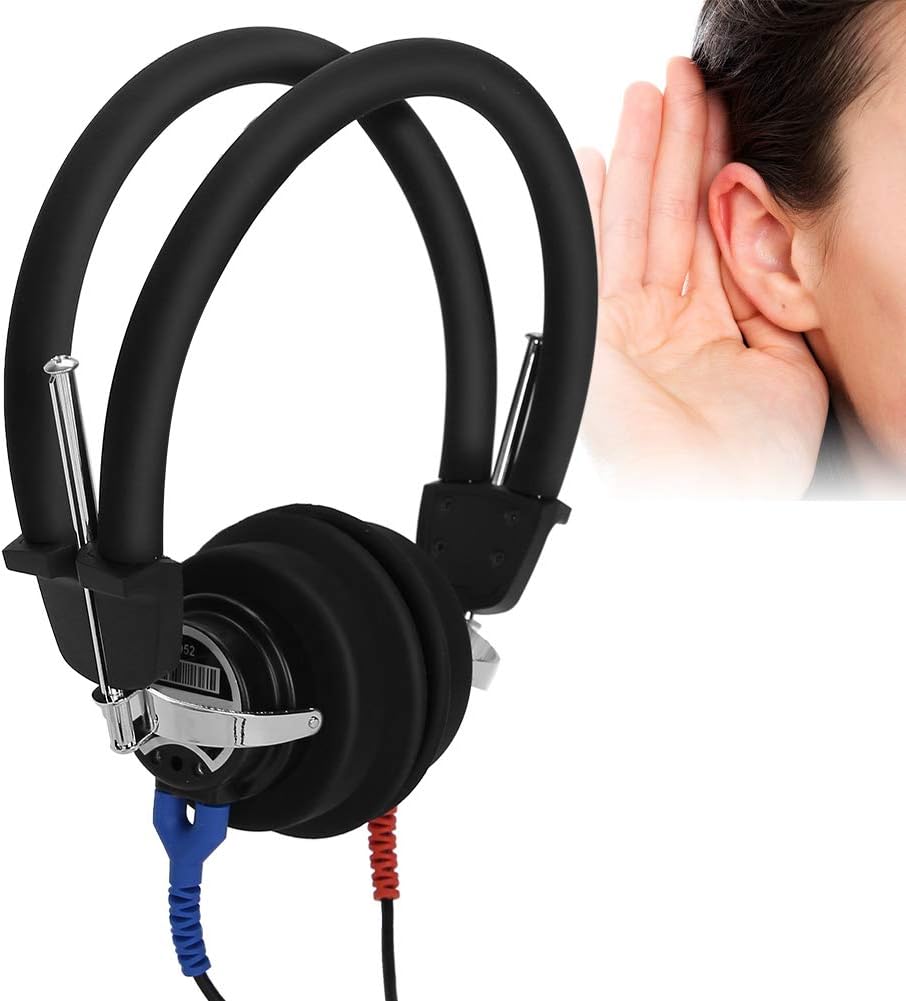 Digitale audiometer-hoofdtelefoon gehoortester zeer gevoelige audio hoofdtelefoon voor audiologen luchtleiding-gehoortest