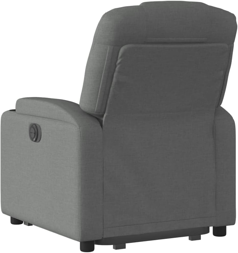 Kantelstoel Elektrisch – Relaxfauteuil – Lounge Stoel – Verstelbare Stoel – Relaxstoel – Donkergrijze Stof – Elektrische Verstelling – Opsta Functie