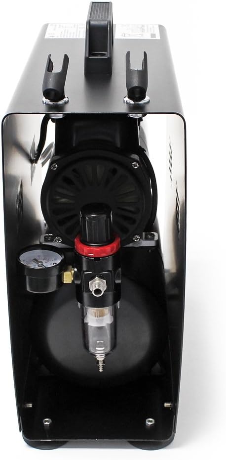 Airbrush Compressor – Spuitcompressor – Luchtcompressor – Airbrush Pomp – Airbrush Set – Olievrij & Fluisterstil – 3 Liter Luchttank met Automatische Uitschakeling