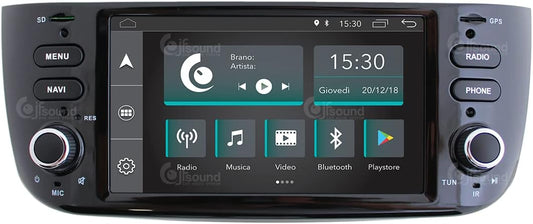 Op maat gemaakte autoradio voor Punto Evo Android GPS Bluetooth WiFi Dab USB Full HD Touchscreen Display 6.2" Easyconnect