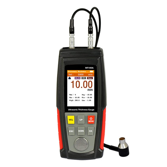 ultrasoon diktemeter, WT100A digitaal ultrasoon diktemeter handmatig ultrasoon diktemeter meetbereik 1–225 mm