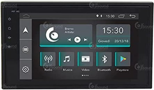 Universeel autoradio 2DIN Slim Android GPS Bluetooth WiFi Dab USB Full HD Touchscreen Display 6.2" Easyconnect