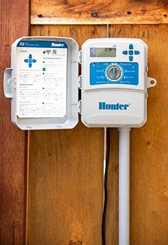 HUNTER Elektrische irrigatietimer X2 1401 14-weg irrigatiecontroller, compatibel met wifi-wandmodule (niet meegeleverd) van Garden Prime