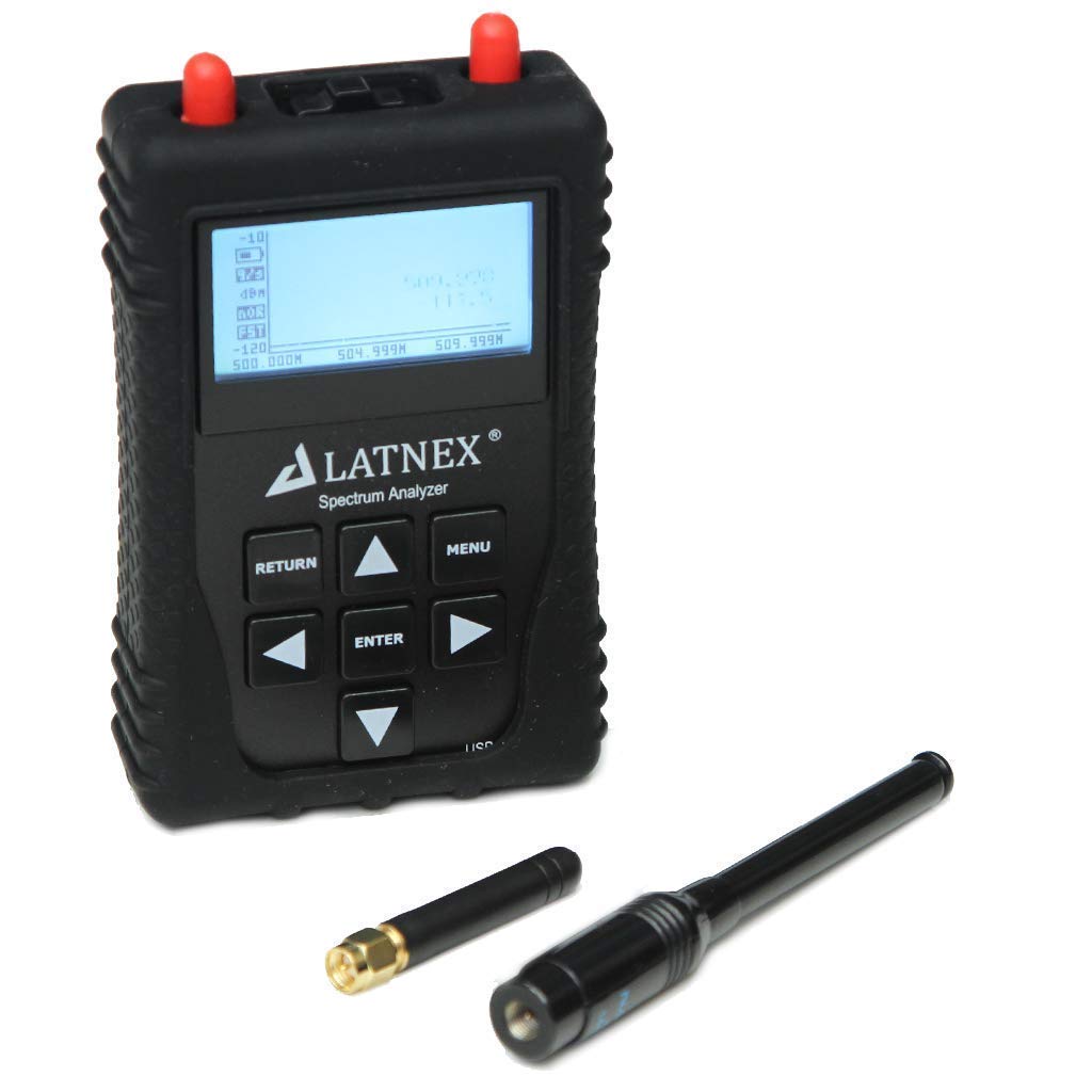LATNEX SPA-3G Combo RF Explorer spectrumanalysator - handheld RF-frequentieanalysator en RF-spectrum WIFI HAM-radio WiFi-netwerk audio frequentiesignaal analyzer - Inclusief software