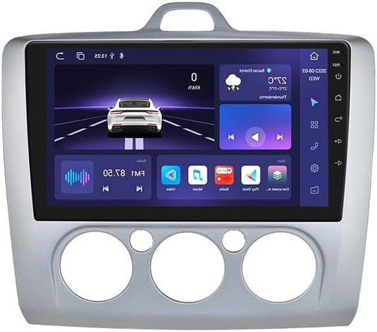 hizpo Android 12 9 Inch Touch Screen Compatible with Ford Focus Exi MT 2 3 Mk2/Mk3 Radio Navigation Stereomet Carplay/Android Car 8-Core UPC Dab Car Radio Adapter WiFi 4G Mirror Link (4GB+64GB) - QUORE