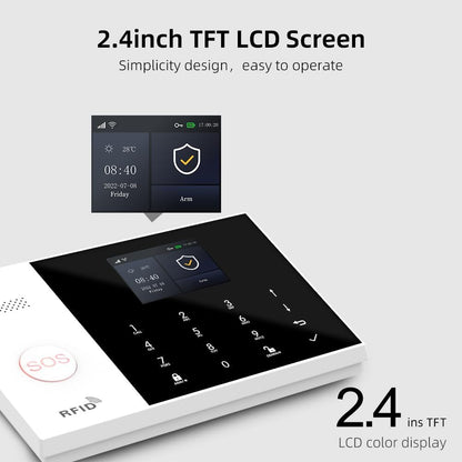 XNY 4G en WiFi draadloos alarmsysteem voor thuis, 16-delige set DIY inbraakalarmsysteem voor huisbeveiliging met app-bediening, deur-raamsensor, bewegingsdetector, werkt met Google Assistant en Alexa