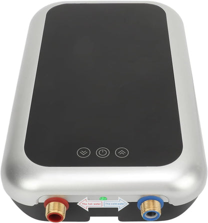 9KW Elektrische Tankless Doorstroomverwarmer, Automatische Constante Temperatuur Mini-warmwaterverwarmer met Scherm voor Thuiskeuken en Badkamer