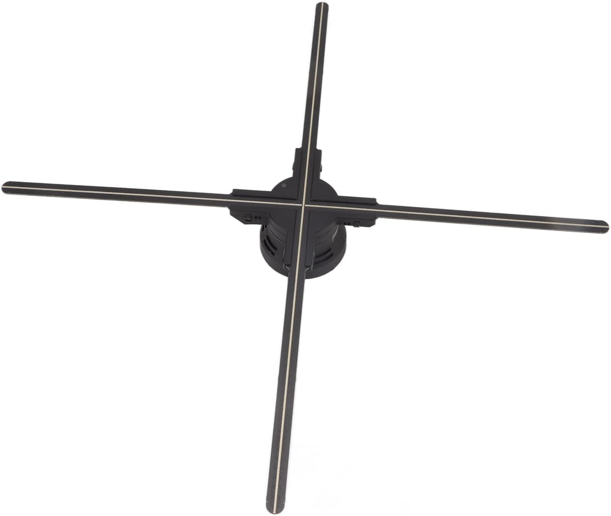 Holografisch 3D-display met resolutie van 1600 x 832, 832 leds, wifi, stereo, met audio, voor Kerstmis, Halloween, party, woondecoratie, 70 cm, EU-stekker
