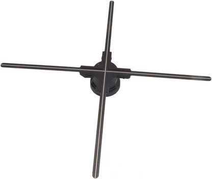 Holografisch 3D-display met resolutie van 1600 x 832, 832 leds, wifi, stereo, met audio, voor Kerstmis, Halloween, party, woondecoratie, 70 cm, EU-stekker