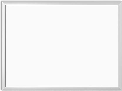 U Brands Melamine niet-magnetisch droogwisbord, 24 x 45 cm, zilveren aluminium frame