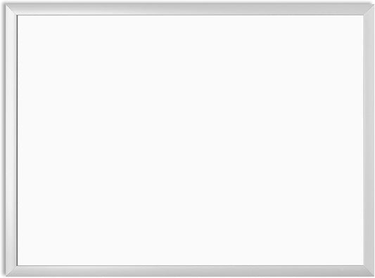 U Brands Melamine niet-magnetisch droogwisbord, 24 x 45 cm, zilveren aluminium frame