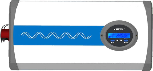 EPEVER IPower-Plus Series IP2000-12 Plus, 2000W 12VDC to 230VAC pure sine wave voltage inverter with LCD display, ideal for off-grid household emer