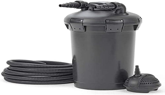 Pontec 57147 PondoPress pomp 15000 - complete set drukfilterpomp inclusief filterpomp en UVC-technologie/vijverfilter/buitenfilter