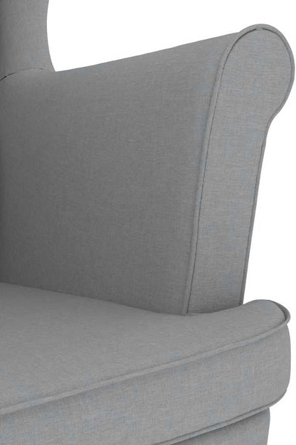Relaxstoel – Fauteuil – Loungestoel – Draaifauteuil – TV Stoel – Lichtgrijs – Duurzaam Polyesterweefsel – Geïntegreerde Voetensteun en Zeer Sterk Schuim