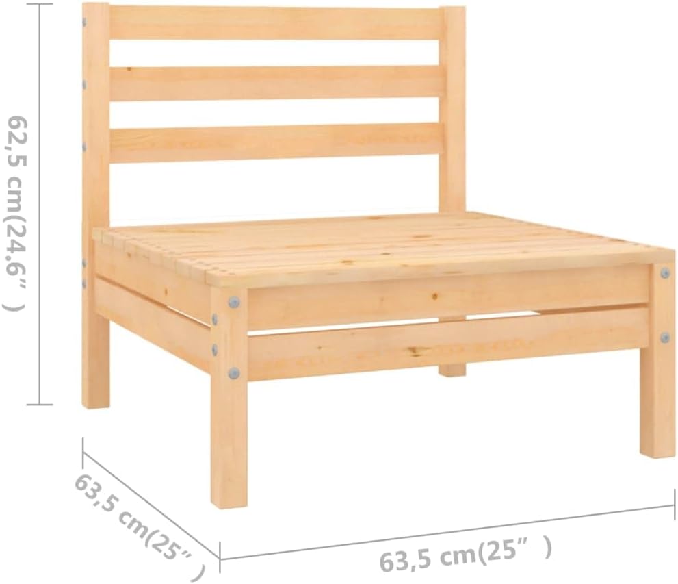 Lounge tuinmeubelen set balkon meubels set tuinlounge set 4-dlg. Tuin Loungeset massief grenen - QUORE