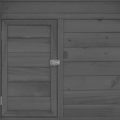 BaraSh Chicken Coop Grey and White 152 x 96 x 110 cm Solid Spruce Chicken Coop and Cages Chicken Coop for Outdoor Chickens (SPU: 171460) - QUORE