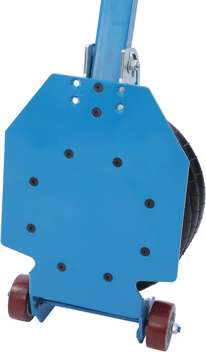 Katsu Pneumatische krik, 5 ton, drievoudige zak, luchtkrik, Air Jack luchtlift, opblaasbaar, met klapgreep en twee wielen, voor het verwisselen van banden van auto