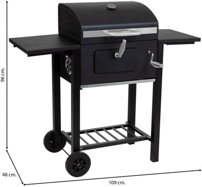 Barbacoa Carro De Metal Zwart
