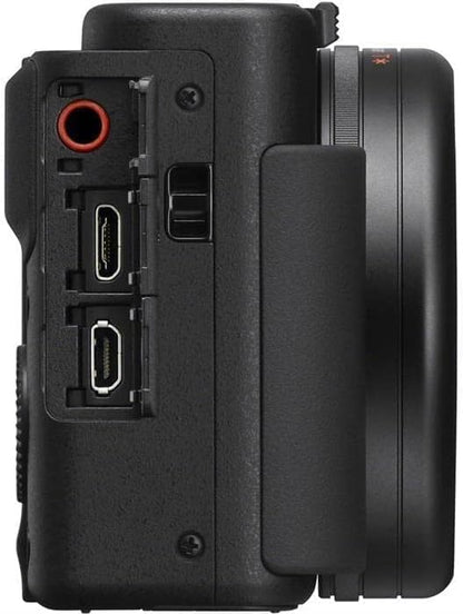 Sony ZV-1 Premium compacte camera (1 inch sensor, 24-70 mm F1.8-2.8, 4K video, oog-autofocus, kantelbaar display, voor foto's en video's)