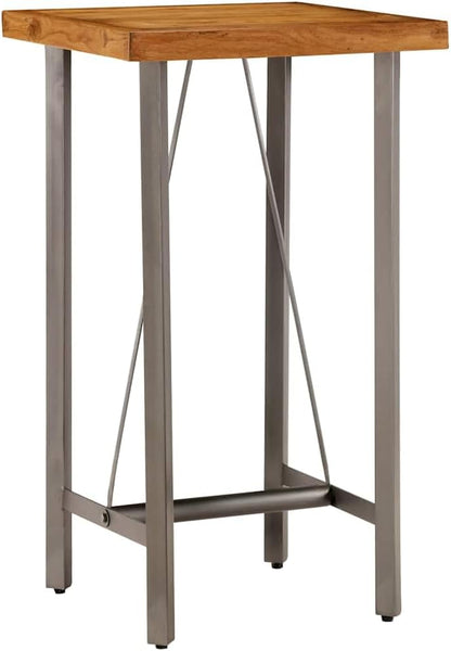 vidaXL Teak Bar Table Solid Recycled Bar Tables Table Bar Table - QUORE