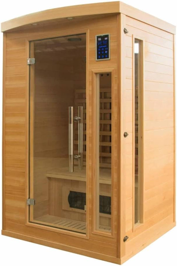 SN-Apollon-Q2 - infrared sauna apollon - on/off button - cabin cleaning by ionizer - chromotherapy 7 colours - 2 seater - QUORE