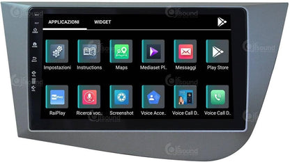 Autoradio Seat Leon 2005-2012 – Navigatiesysteem – Multimedia Speler – Bluetooth Radio – Touchscreen Autoradio – 9-inch HD Scherm – Android Auto & CarPlay Support