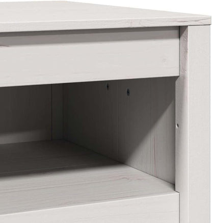 vidaXL Outdoor Kitchen Cabinet White 55x55x92 cm Solid Wood Pine - QUORE