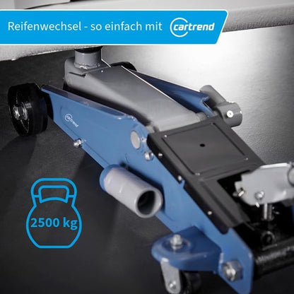 Cartrend Hydraulische krik, garagekrik voor SUV's en terreinwagens met Quicklift-functie, 2,5 ton
