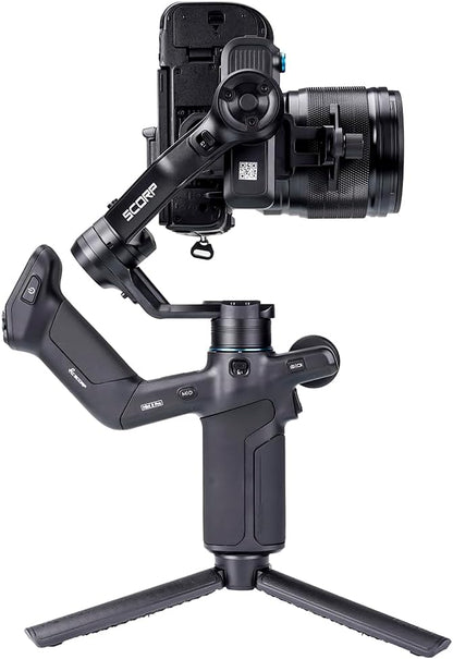 FeiyuTech SCORP Mini-3-Pro Gimbalstabilisator voor spiegel/compact/actiecamera, smartphone, 18 m AI-tracking, afneembare afstandsbediening, 2 kg belastbaar, 3-assige gimbal voor Canon Sony
