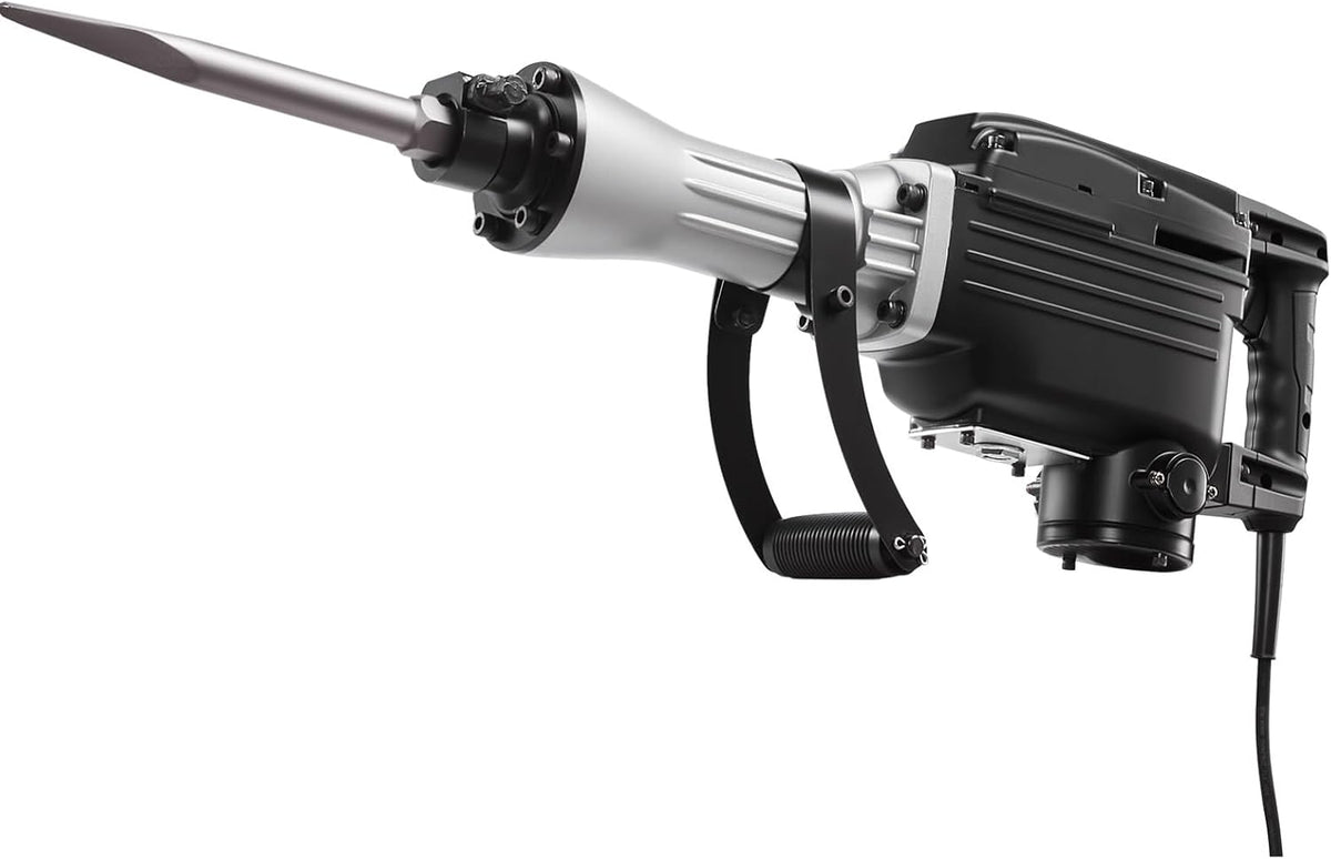 VEVOR Demolition Hammer, 2800 W, Electric Chisel 1200 BPM, Concrete Breaker with 3 Chisels, 1 Clay Shovel, Transport Case, Gloves, Goggles, for Chiseling, Construction, Destruction
