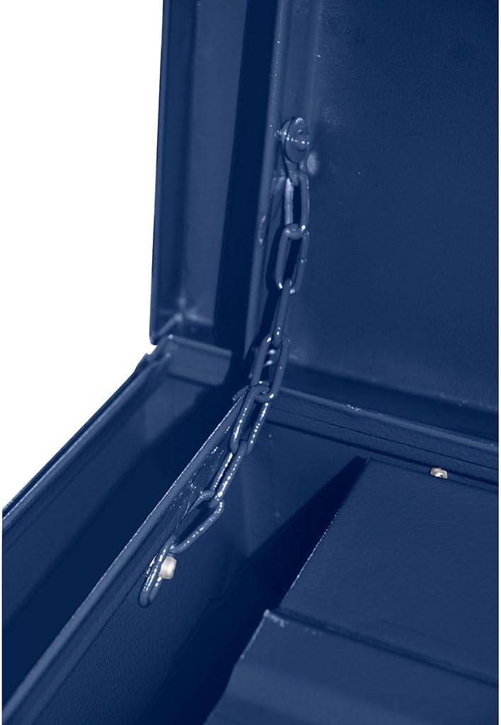 Cogex - Set van 3 metalen dozen, hangslot, blauw, 70700 x 330 x 310 mm, 100800 x 390 x 340 mm, 150900 x 450 x 370 mm