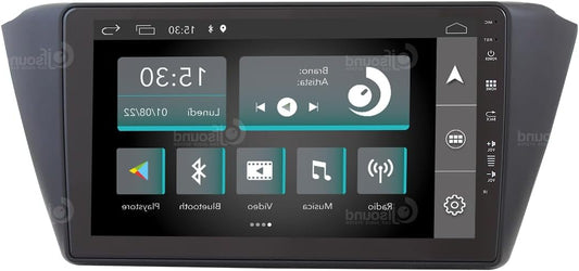 Autoradio Skoda Fabia 2015 – Multimedia Systeem – Navigatie Unit – Touchscreen Radio – Inbouw Autoradio – 9 Inch Scherm – Bluetooth & Carplay Connectivity