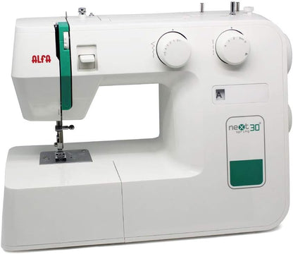Naaimachine Wit 30 x 19 x 37 cm – Stikmachine – Naaiapparaat – Huishoudnaaimachine – Hobbynaaimachine – 18 Steekprogramma's – 4-Staps Knoopsgat