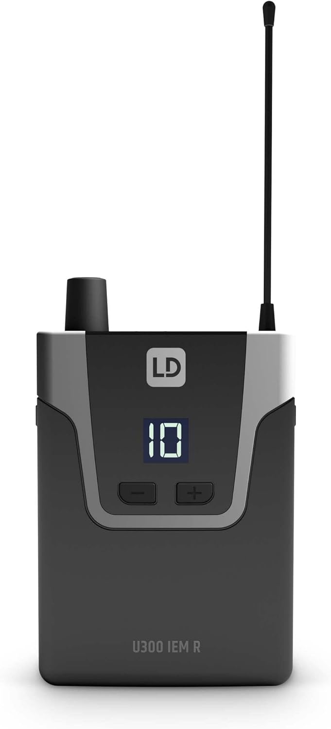 In-Ear Monitoringsysteem – Monitorsysteem – Draadloze Monitoring – In-Ear Set – Podiummonitor – 584-608 MHz – Bereik Tot 100 Meter