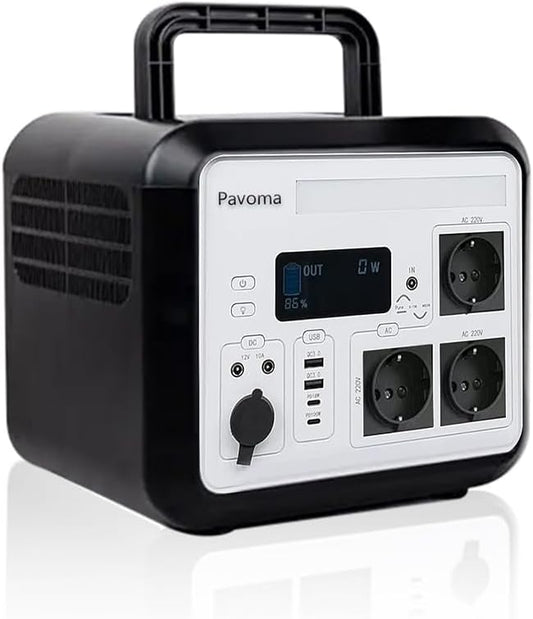 Draagbare Power Station – Mobiele Energiecentrale – Camping Accu – Zonne-Generator – Noodstroomvoorziening – 1500W Output – Snelladen In 3 Uur