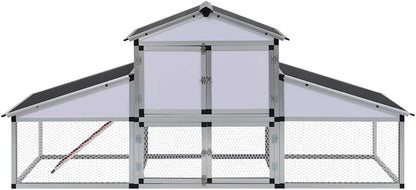 Kippenren – Kippenhok – Hennenren – Kippenkooi – Nachthok – Aluminium Frame – Ruim Met Legnest En Uitschuifbare Lade