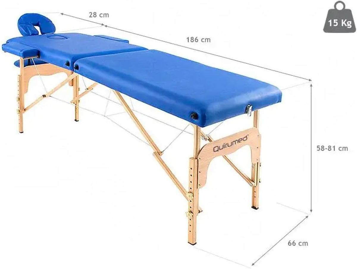Massagetafel – Massagebank – Behandelbank – Behandeltafel – Fysiotherapiebank – Opvouwbaar En In Hoogte Verstelbaar – 186 x 66 cm – Zwart Kunstleer