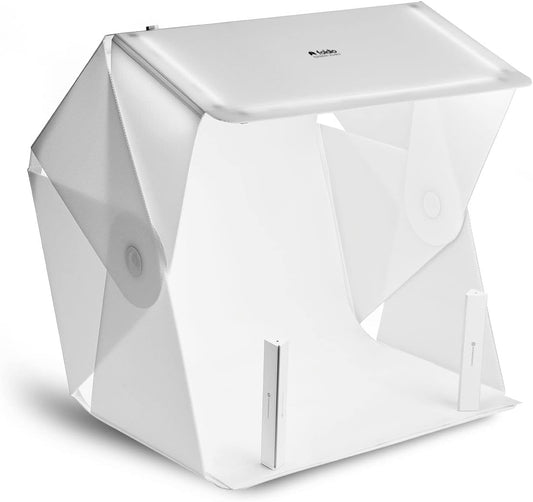 Opvouwbare Fotostudio – Lightbox – Fotobox – Productfotostudio – Draagbare Studio – 25 Inch – Dimbare LED-Verlichting Met Halo Bars En CRI 97+