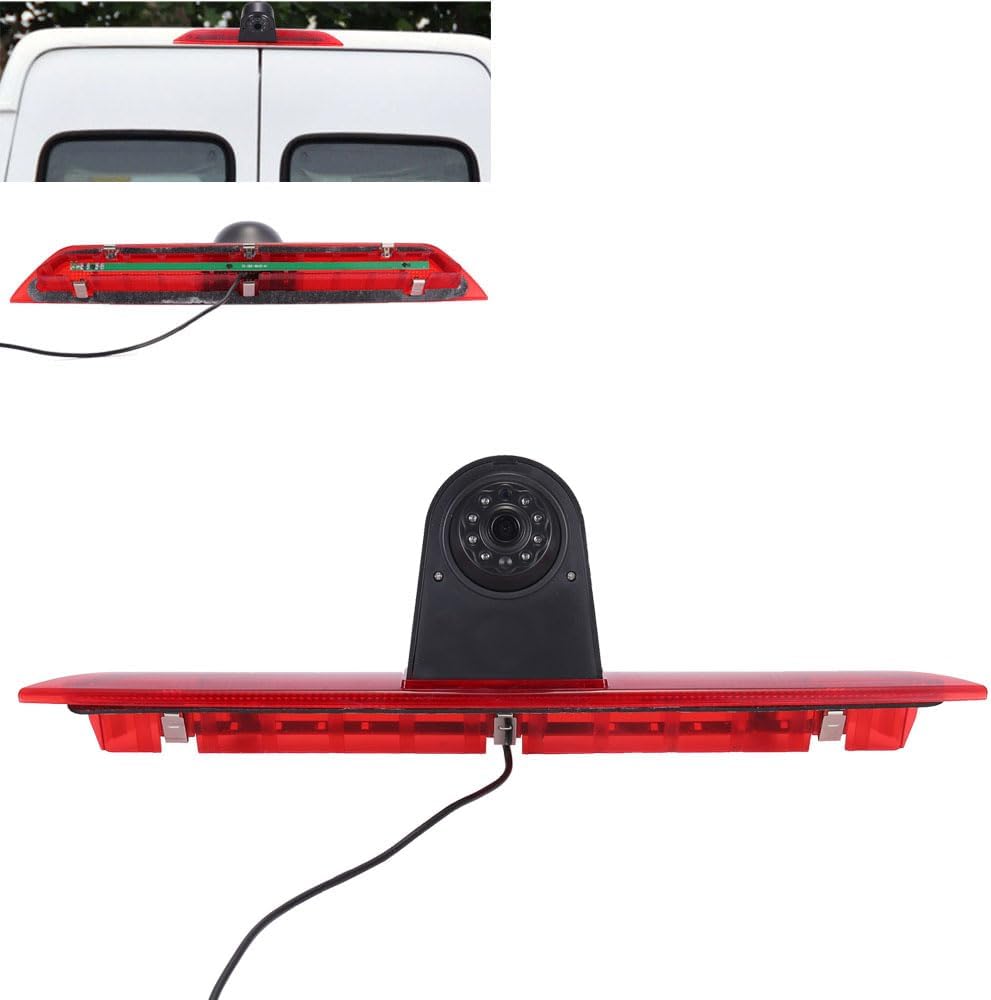 HD Transporter parkeerhulp remlicht achteruitrijcamera met hoek instelbaar, vervanging voor Ford Transit Tourneo Custom Jumbo Box V363 F150 F250 F350 V636 MK8/V362 (achteruitrijcamera + 4,3 inch