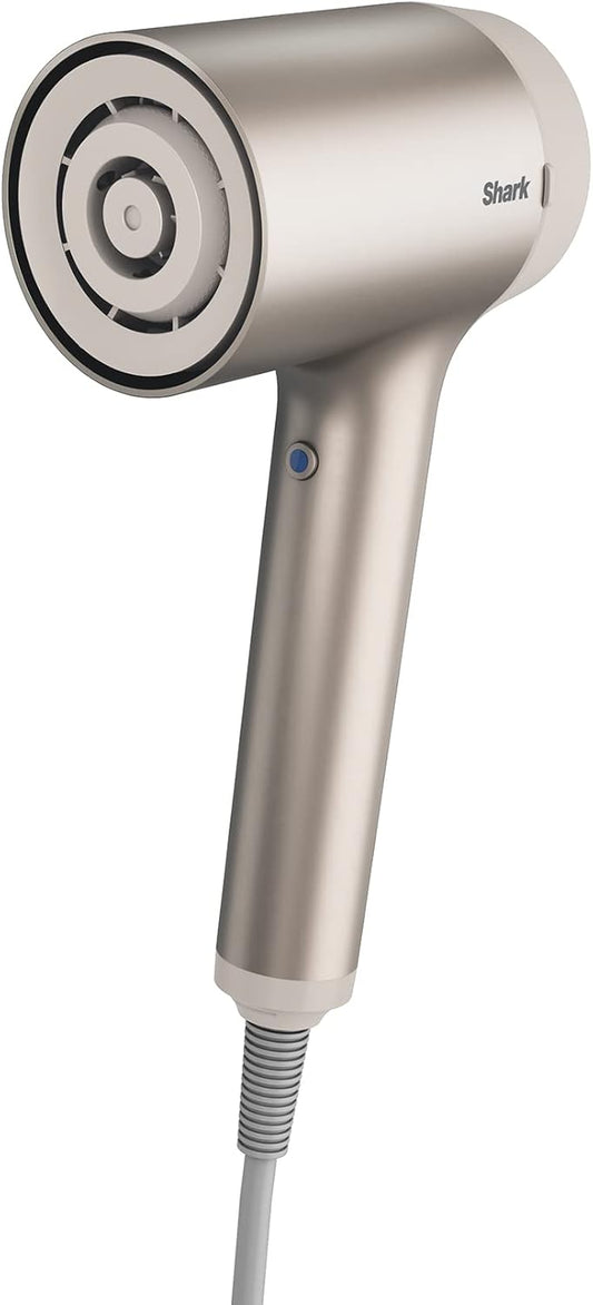 Shark STYLE iQ Ionische haardroger en styler, sneldrogend zonder thermische schade, droog en style je haar in één stap, 2-in-1 concentrator en kappersgids, 1600 W, zwart, HD102EU