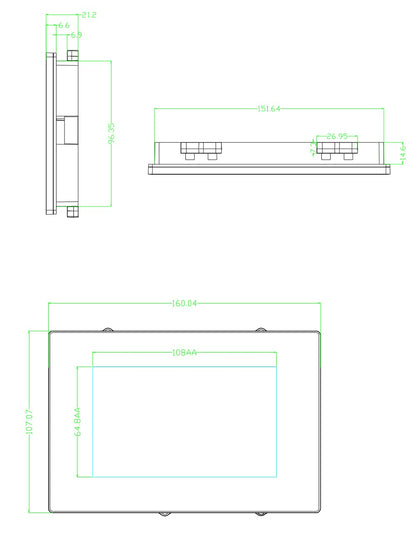 Nextion Intelligent 5 inch display NX8048P050-011R-Y seriële HMI TFT resistief touchscreen 800x480 LCD-module met behuizing ondersteunt audio video