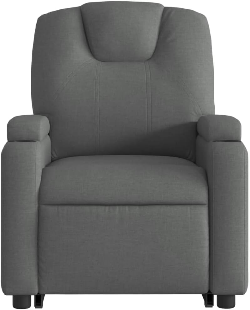 Kantelstoel Elektrisch – Relaxfauteuil – Lounge Stoel – Verstelbare Stoel – Relaxstoel – Donkergrijze Stof – Elektrische Verstelling – Opsta Functie